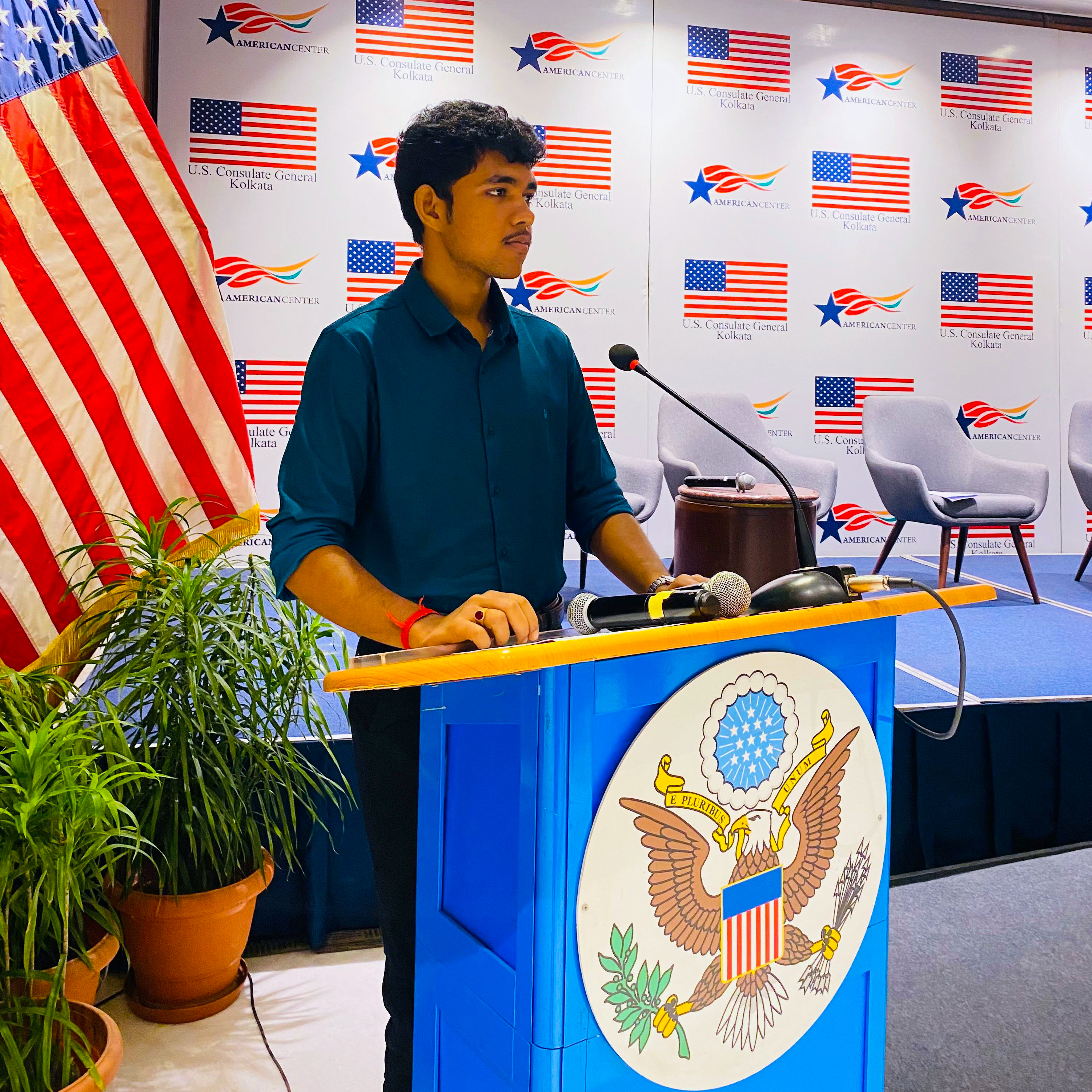 Ayush Banerjee at American Consulate Kolkata